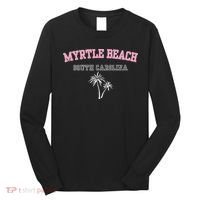 Myrtle Beach South Carolina Souvenir Palm Tree Holiday Long Sleeve Shirt thumb 0
