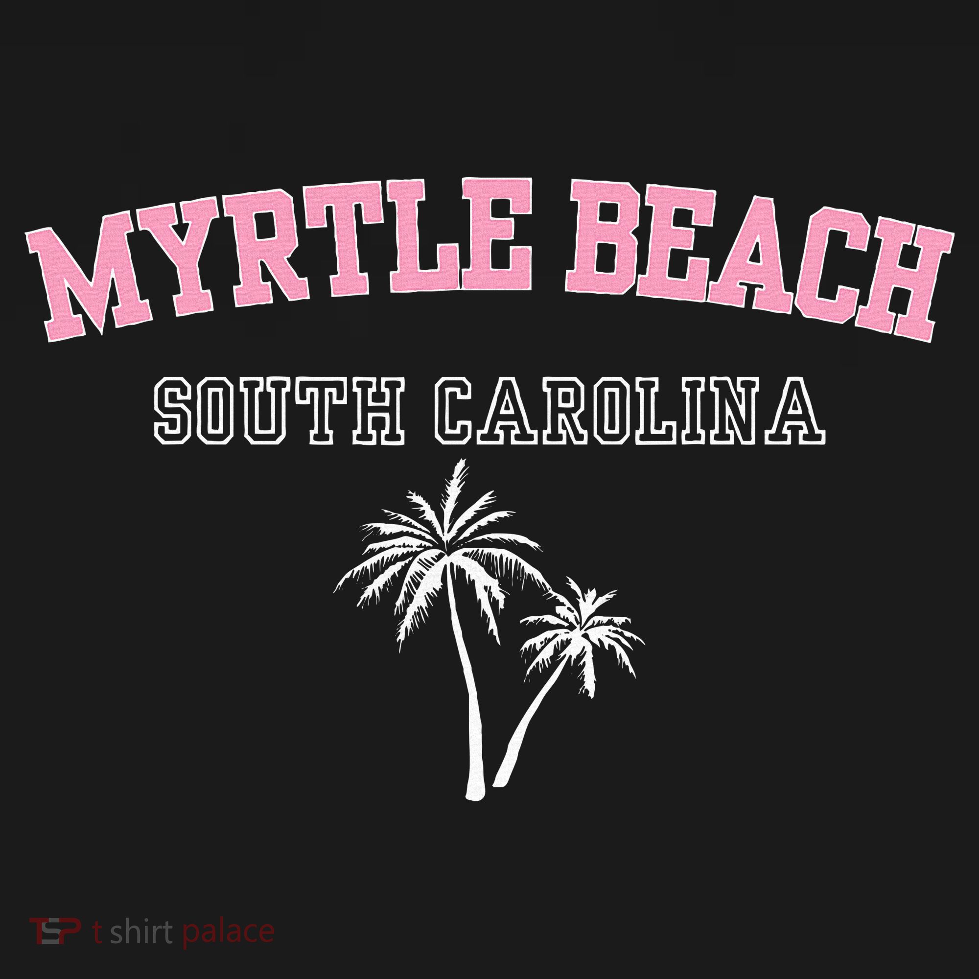Myrtle Beach South Carolina Souvenir Palm Tree Holiday Long Sleeve Shirt