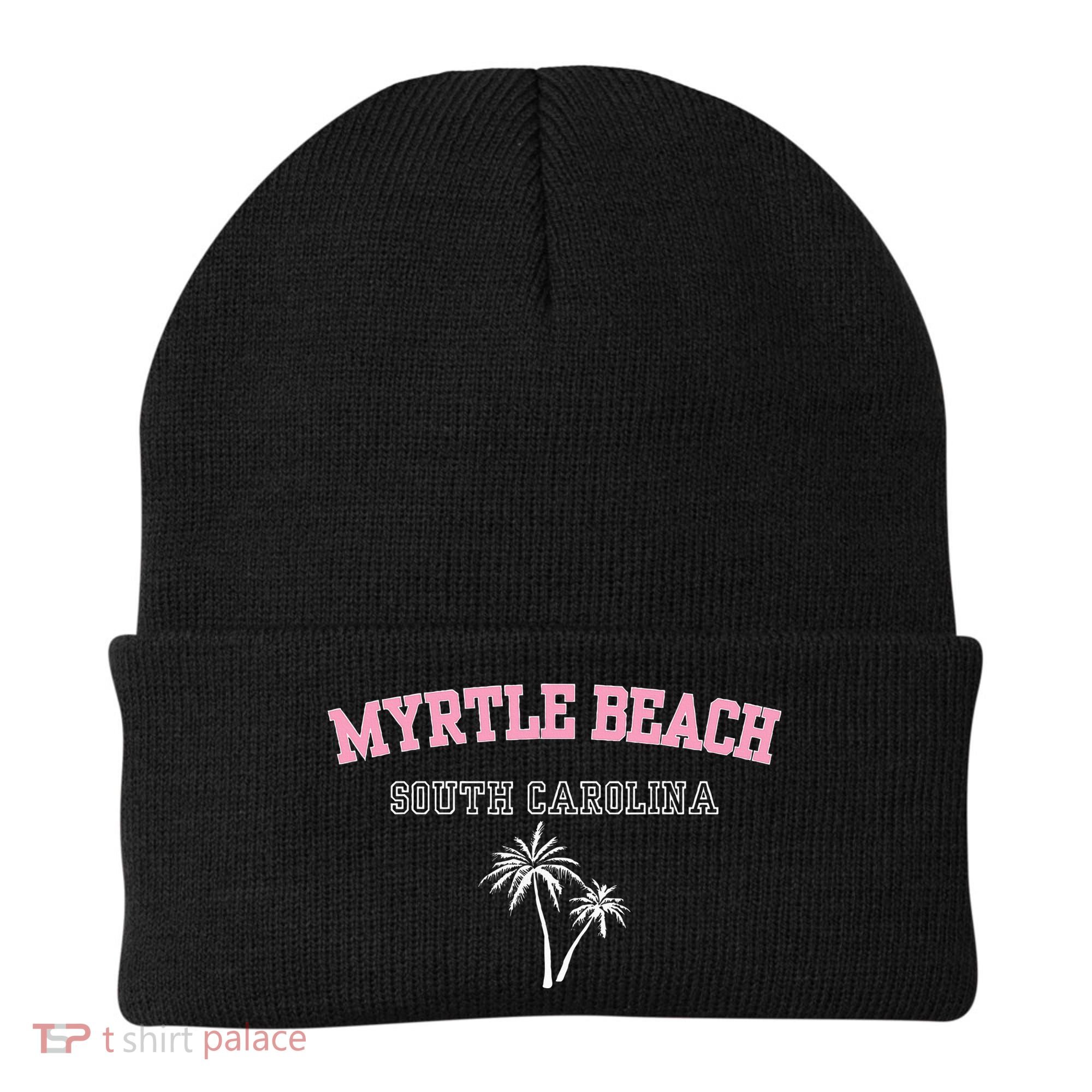 Myrtle Beach South Carolina Souvenir Palm Tree Holiday Beanie