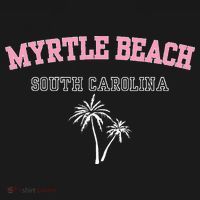 Myrtle Beach South Carolina Souvenir Palm Tree Holiday Women's Hoodie thumb 2