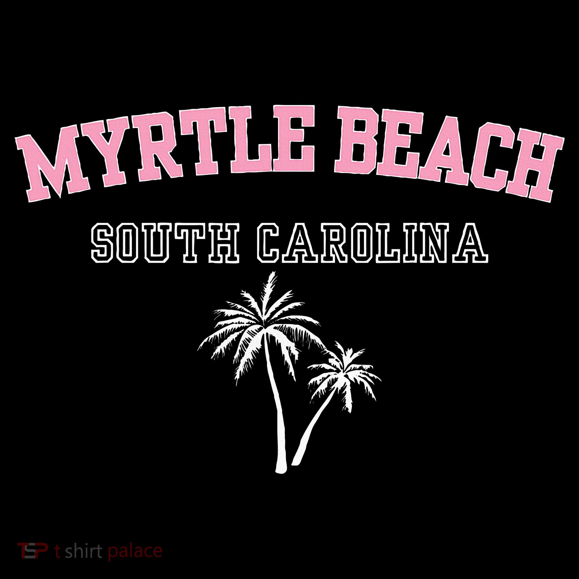 Myrtle Beach South Carolina Souvenir Palm Tree Holiday Women's Hoodie