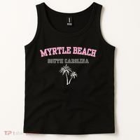 Myrtle Beach South Carolina Souvenir Palm Tree Holiday Tank Top thumb 2