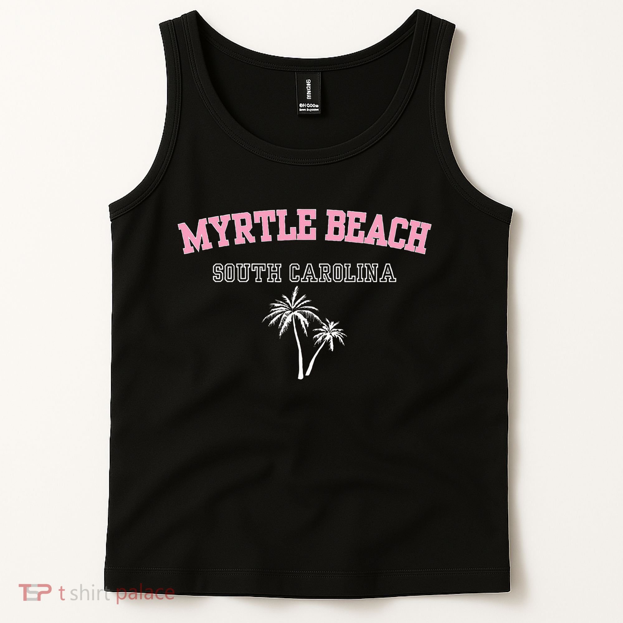 Myrtle Beach South Carolina Souvenir Palm Tree Holiday Tank Top