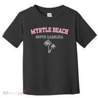 Myrtle Beach South Carolina Souvenir Palm Tree Holiday Toddler T-Shirt thumb 0