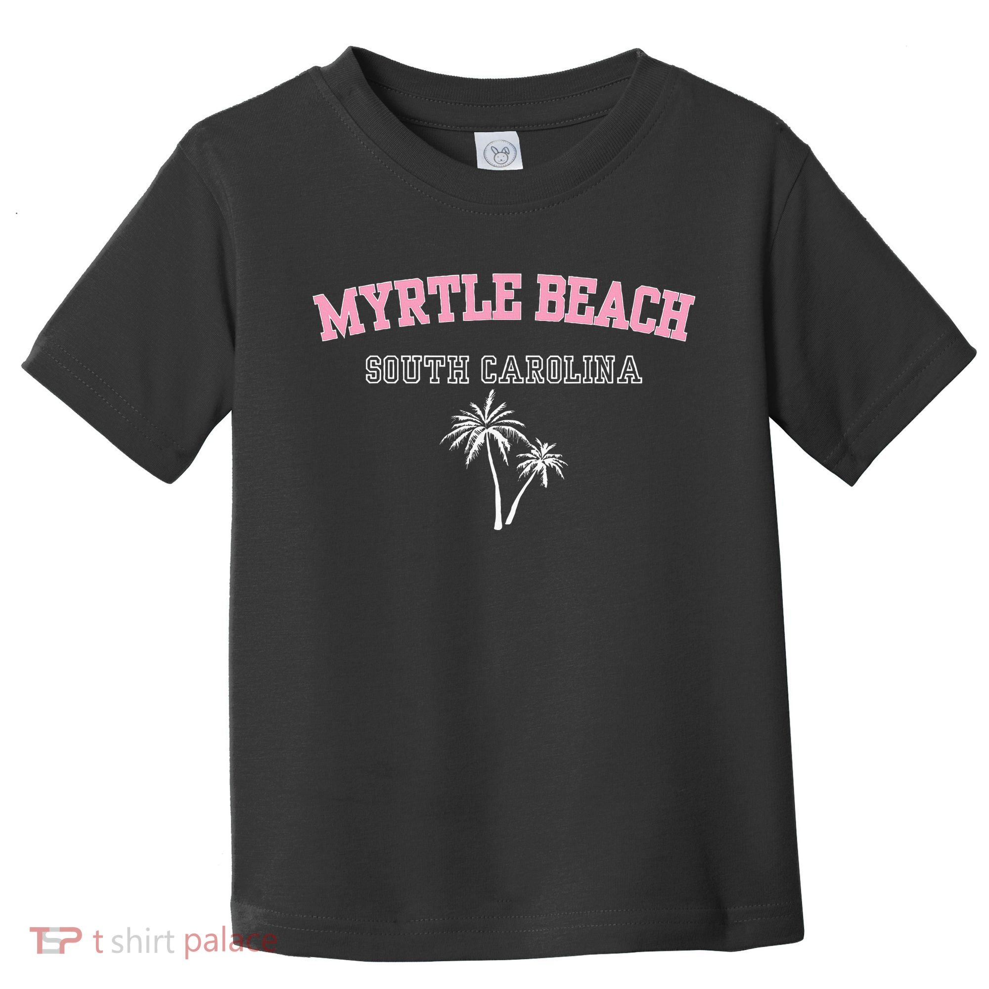Myrtle Beach South Carolina Souvenir Palm Tree Holiday Toddler T-Shirt