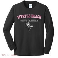Myrtle Beach South Carolina Souvenir Palm Tree Holiday Kids Long Sleeve Shirt thumb 0