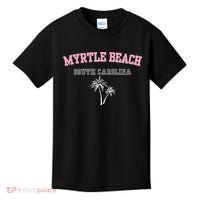 Myrtle Beach South Carolina Souvenir Palm Tree Holiday Kids T-Shirt thumb 0