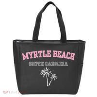 Myrtle Beach South Carolina Souvenir Palm Tree Holiday Tote Bag thumb 0