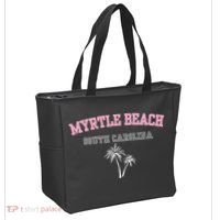 Myrtle Beach South Carolina Souvenir Palm Tree Holiday Tote Bag thumb 2