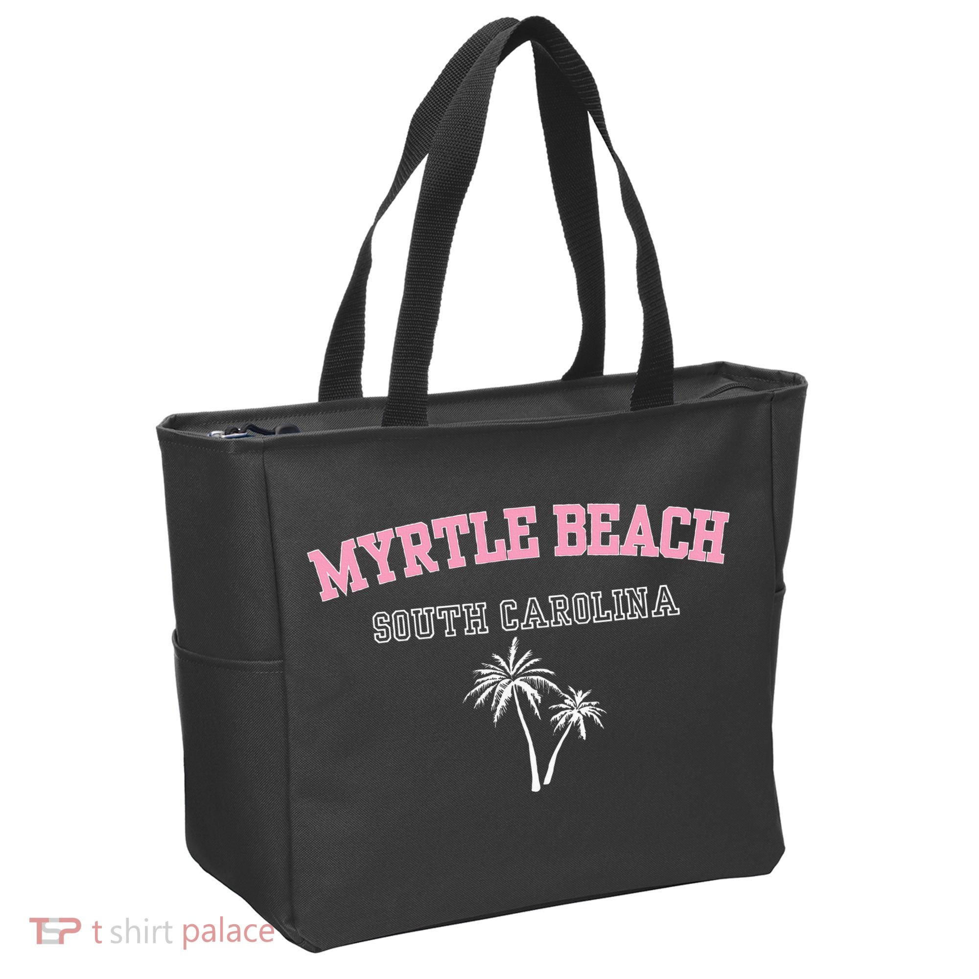 Myrtle Beach South Carolina Souvenir Palm Tree Holiday Tote Bag