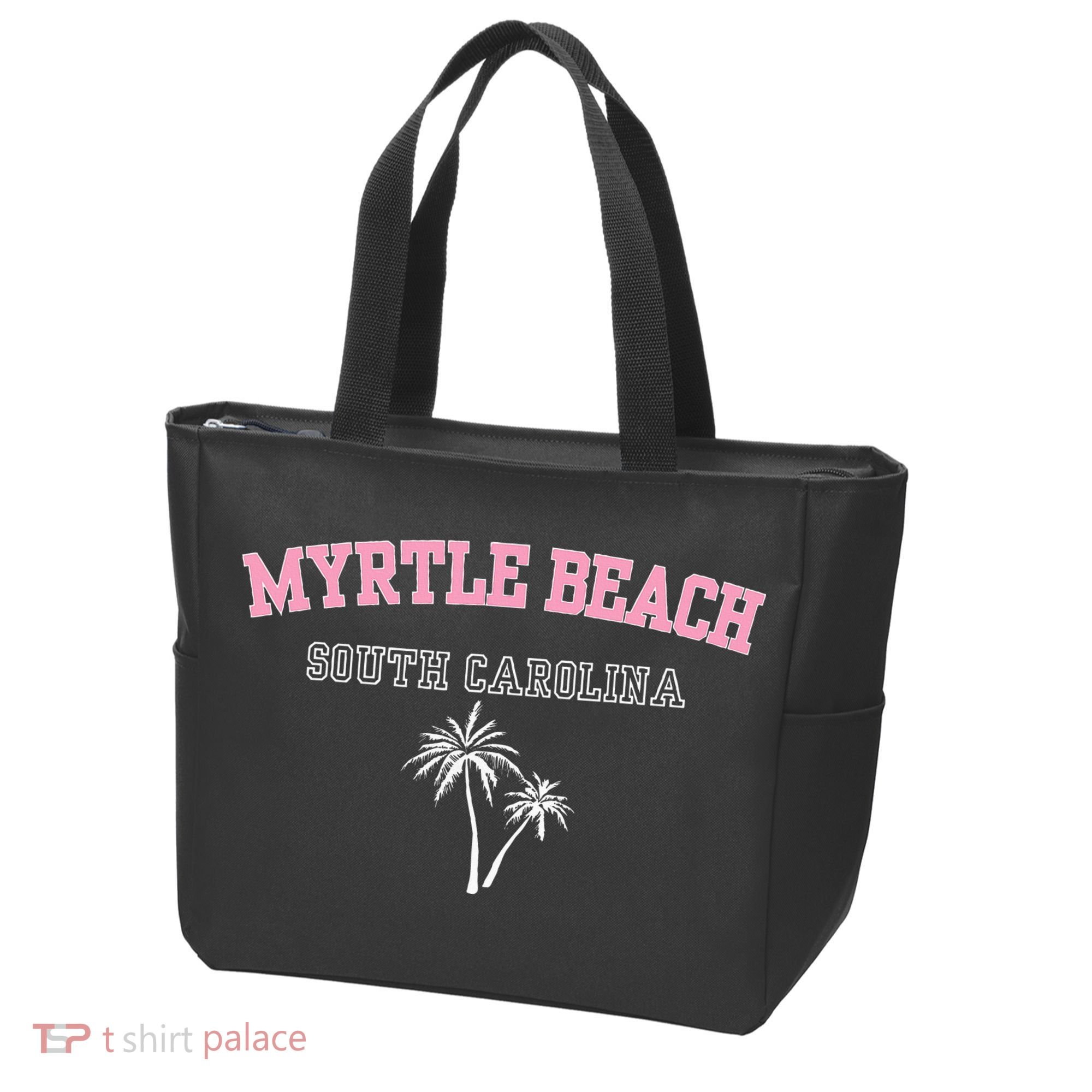 Myrtle Beach South Carolina Souvenir Palm Tree Holiday Tote Bag