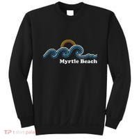 Myrtle Beach South Carolina Sc Sufing Waves Sunset Sweatshirt thumb 0