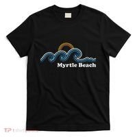 Myrtle Beach South Carolina Sc Sufing Waves Sunset T-Shirt thumb 0