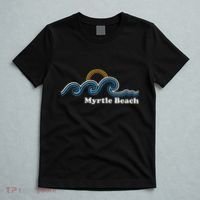 Myrtle Beach South Carolina Sc Sufing Waves Sunset T-Shirt thumb 5