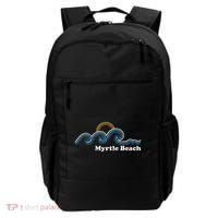 Myrtle Beach South Carolina Sc Sufing Waves Sunset Backpack thumb 0