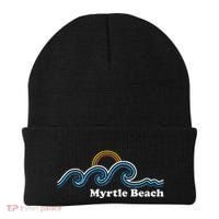 Myrtle Beach South Carolina Sc Sufing Waves Sunset Beanie thumb 0