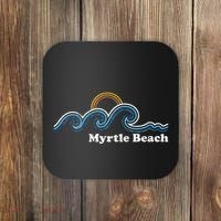 Myrtle Beach South Carolina Sc Sufing Waves Sunset Coaster thumb 0