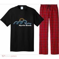 Myrtle Beach South Carolina Sc Sufing Waves Sunset Pajama Set thumb 0