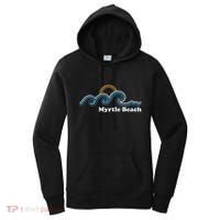 Myrtle Beach South Carolina Sc Sufing Waves Sunset Women's Hoodie thumb 0
