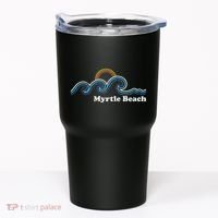 Myrtle Beach South Carolina Sc Sufing Waves Sunset Tumbler thumb 0