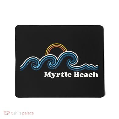 Myrtle Beach South Carolina Sc Sufing Waves Sunset Mousepad