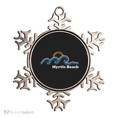 Myrtle Beach South Carolina Sc Sufing Waves Sunset Ornament