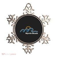 Myrtle Beach South Carolina Sc Sufing Waves Sunset Ornament thumb 0