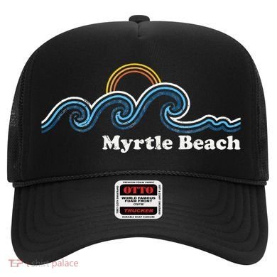 Myrtle Beach South Carolina Sc Sufing Waves Sunset Hat