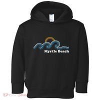 Myrtle Beach South Carolina Sc Sufing Waves Sunset Toddler Hoodie thumb 0