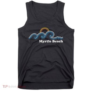 Myrtle Beach South Carolina Sc Sufing Waves Sunset Tank Top