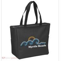 Myrtle Beach South Carolina Sc Sufing Waves Sunset Tote Bag thumb 2