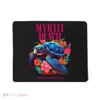 Myrtle Beach South Carolina Floral Beach Turtle Souvenir Mousepad thumb 0
