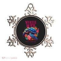 Myrtle Beach South Carolina Floral Beach Turtle Souvenir Ornament thumb 0