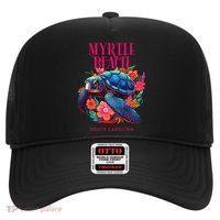 Myrtle Beach South Carolina Floral Beach Turtle Souvenir Hat thumb 0