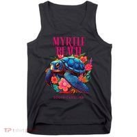 Myrtle Beach South Carolina Floral Beach Turtle Souvenir Tank Top thumb 0