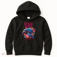 Myrtle Beach South Carolina Floral Beach Turtle Souvenir Kids Hoodie thumb 0