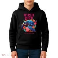 Myrtle Beach South Carolina Floral Beach Turtle Souvenir Kids Hoodie thumb 4