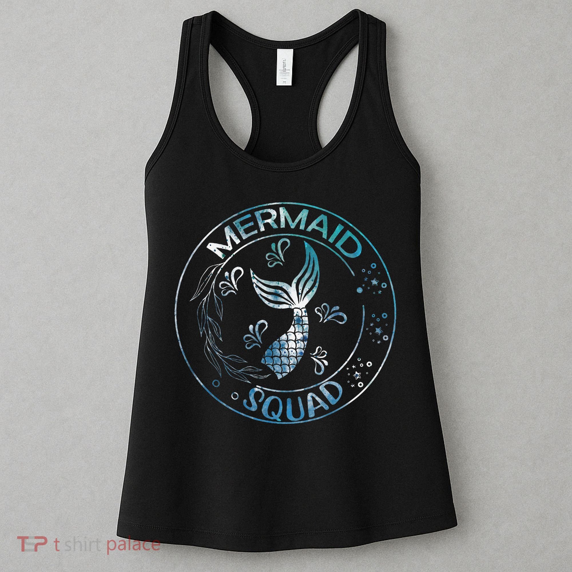 Mermaid Birthday Squad Party Matching Family Mermaid Lovers Gift Women's Tank Top