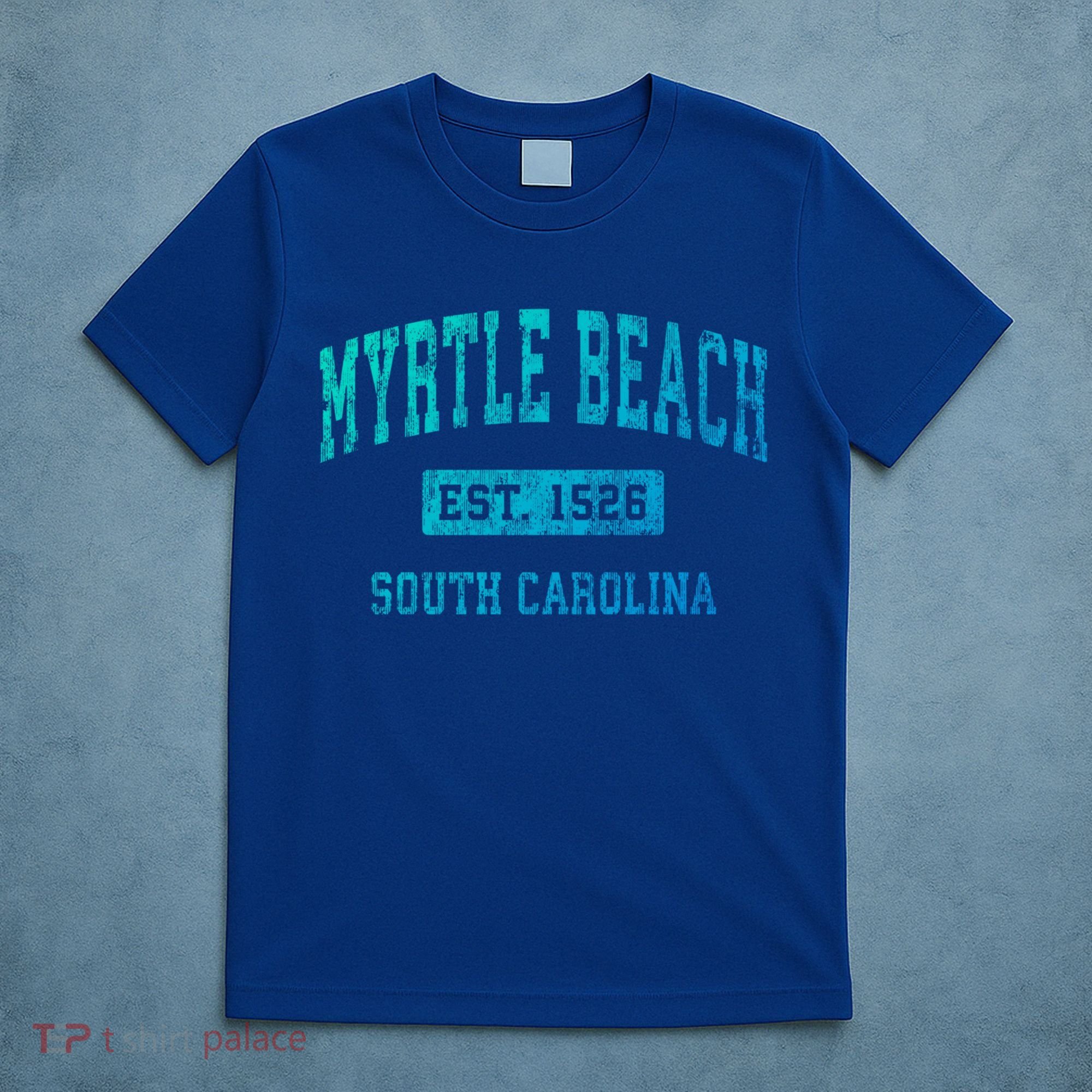 Myrtle Beach South Carolina Sc Vintage Established Sports Gift T-Shirt