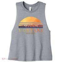 Montana Big Sky Country Women's Racerback Cropped Tank thumb 0