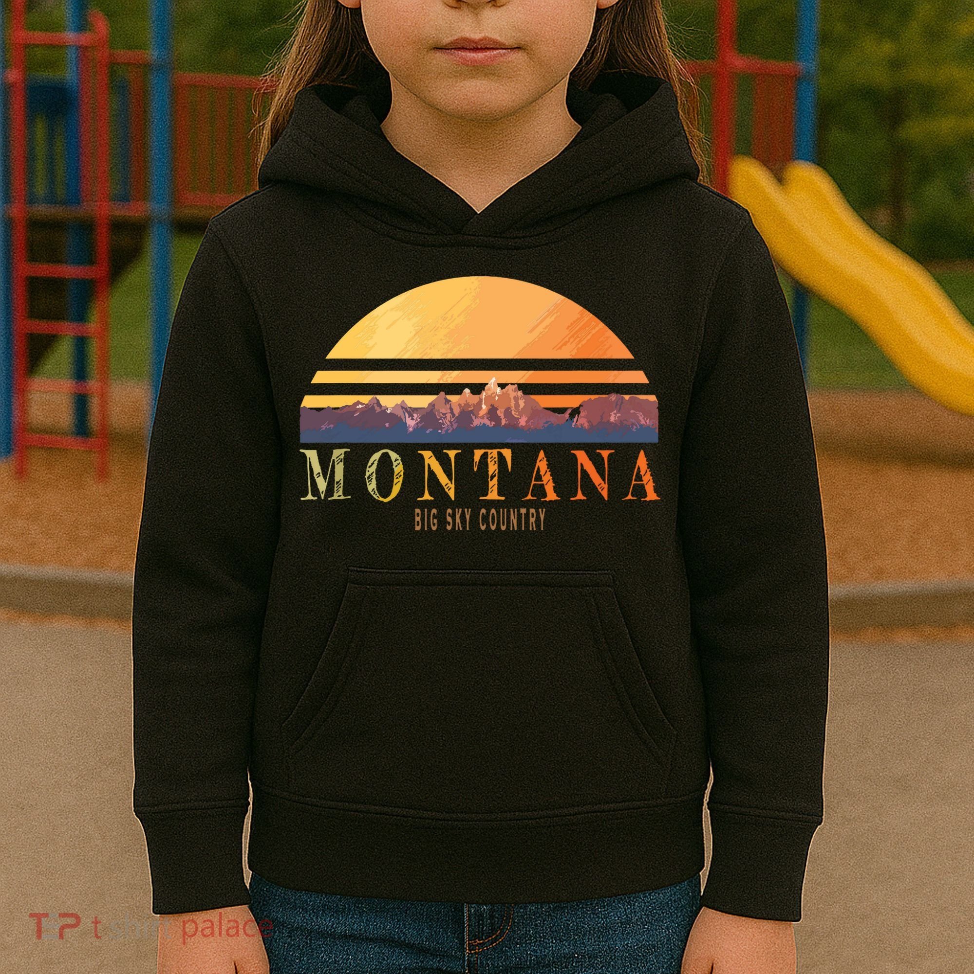 Montana Big Sky Country Kids Hoodie
