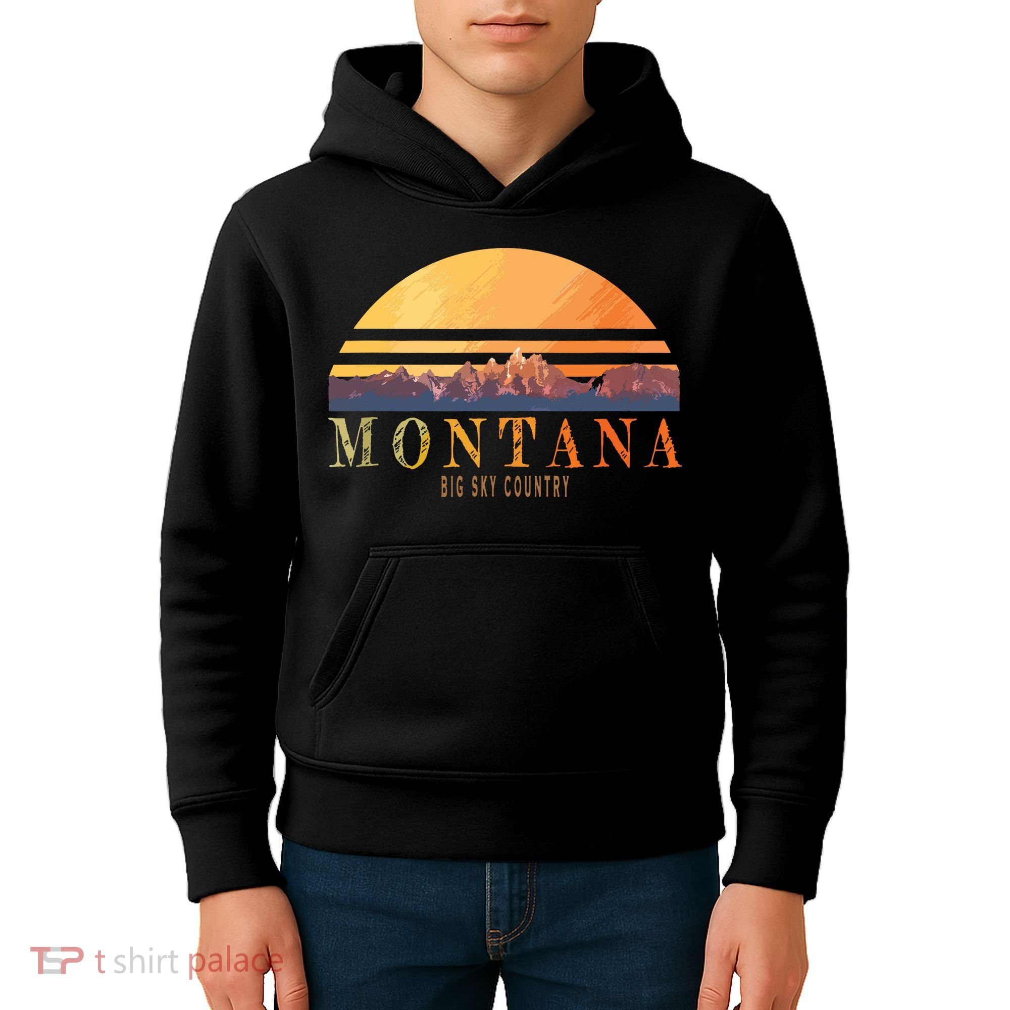 Montana Big Sky Country Kids Hoodie