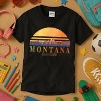 Montana Big Sky Country Kids T-Shirt thumb 3