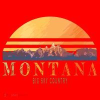 Montana Big Sky Country Santa Hat thumb 1