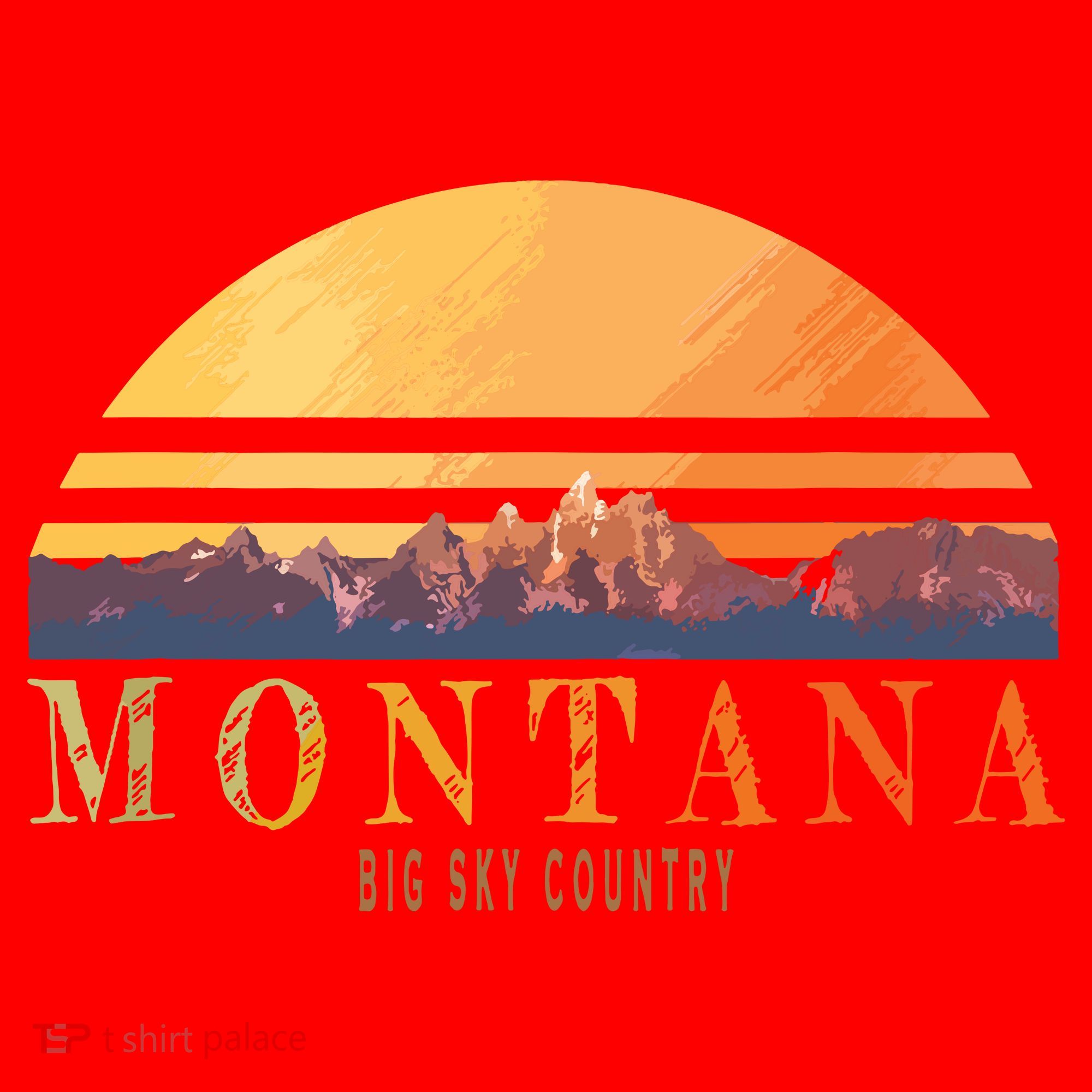 Montana Big Sky Country Santa Hat