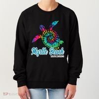Myrtle Beach Souvenirs Tie Dye Save Sea Turtle S Carolina Women's Sweatshirt thumb 0