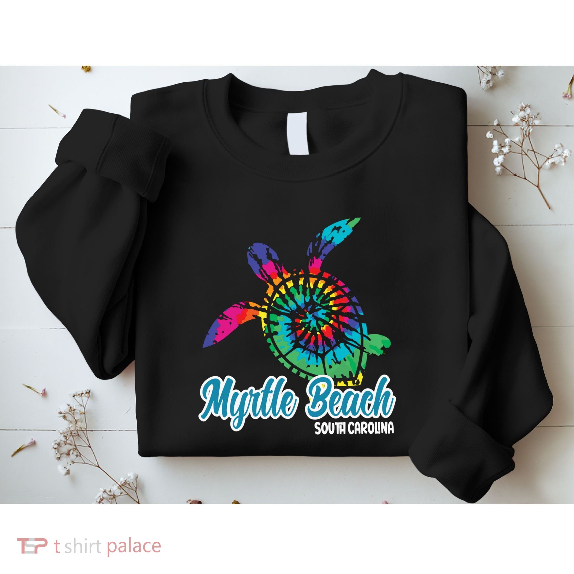 Myrtle Beach Souvenirs Tie Dye Save Sea Turtle S Carolina Sweatshirt