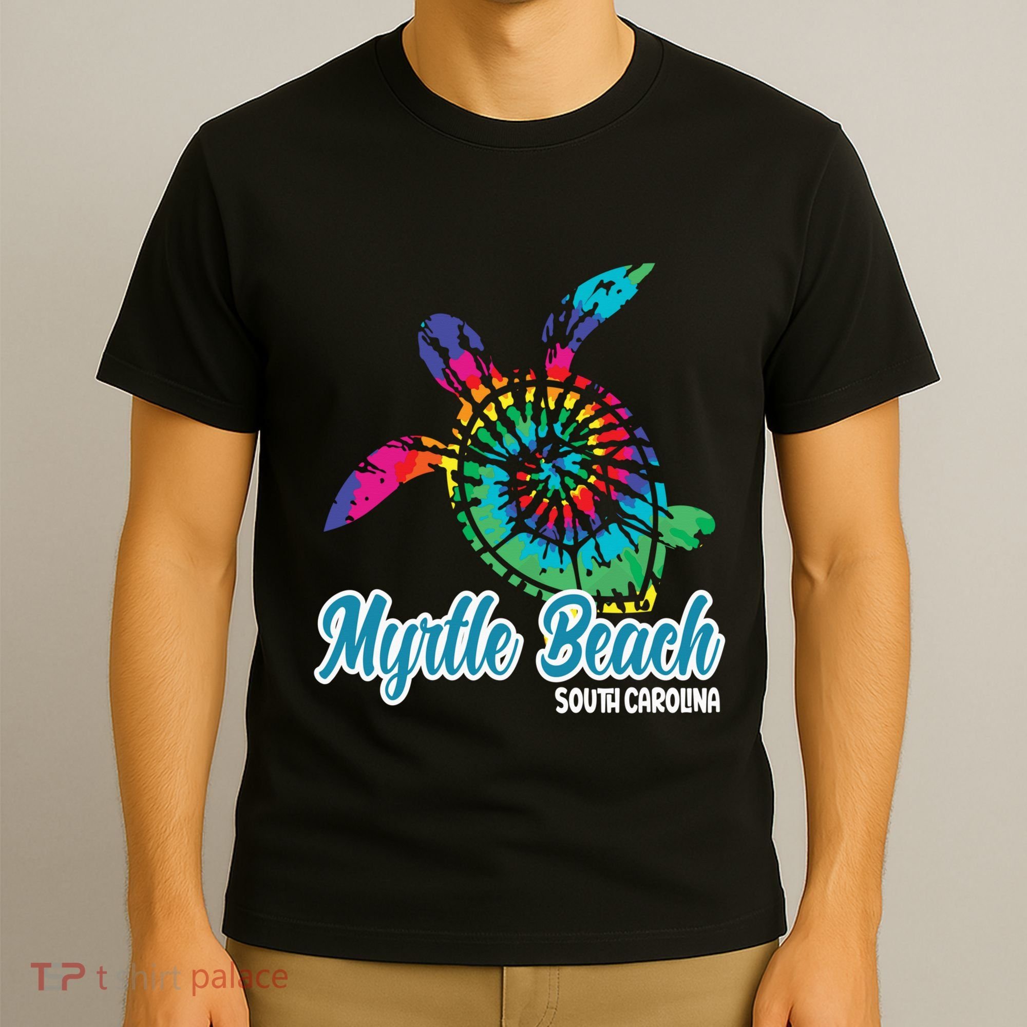 Myrtle Beach Souvenirs Tie Dye Save Sea Turtle S Carolina T-Shirt