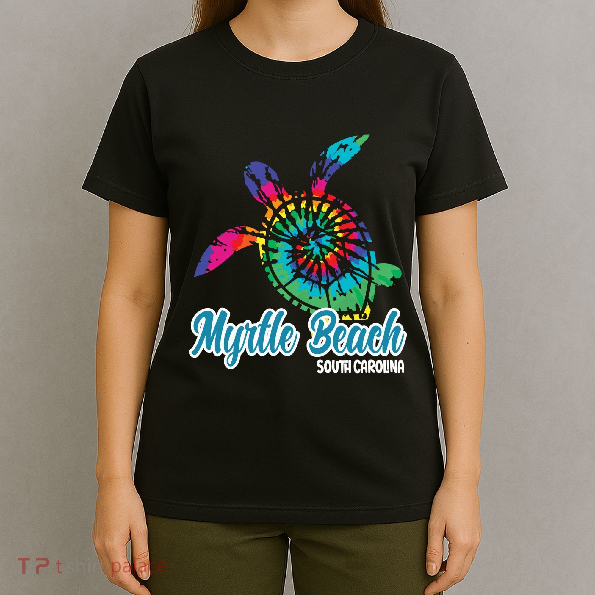 Myrtle Beach Souvenirs Tie Dye Save Sea Turtle S Carolina T-Shirt