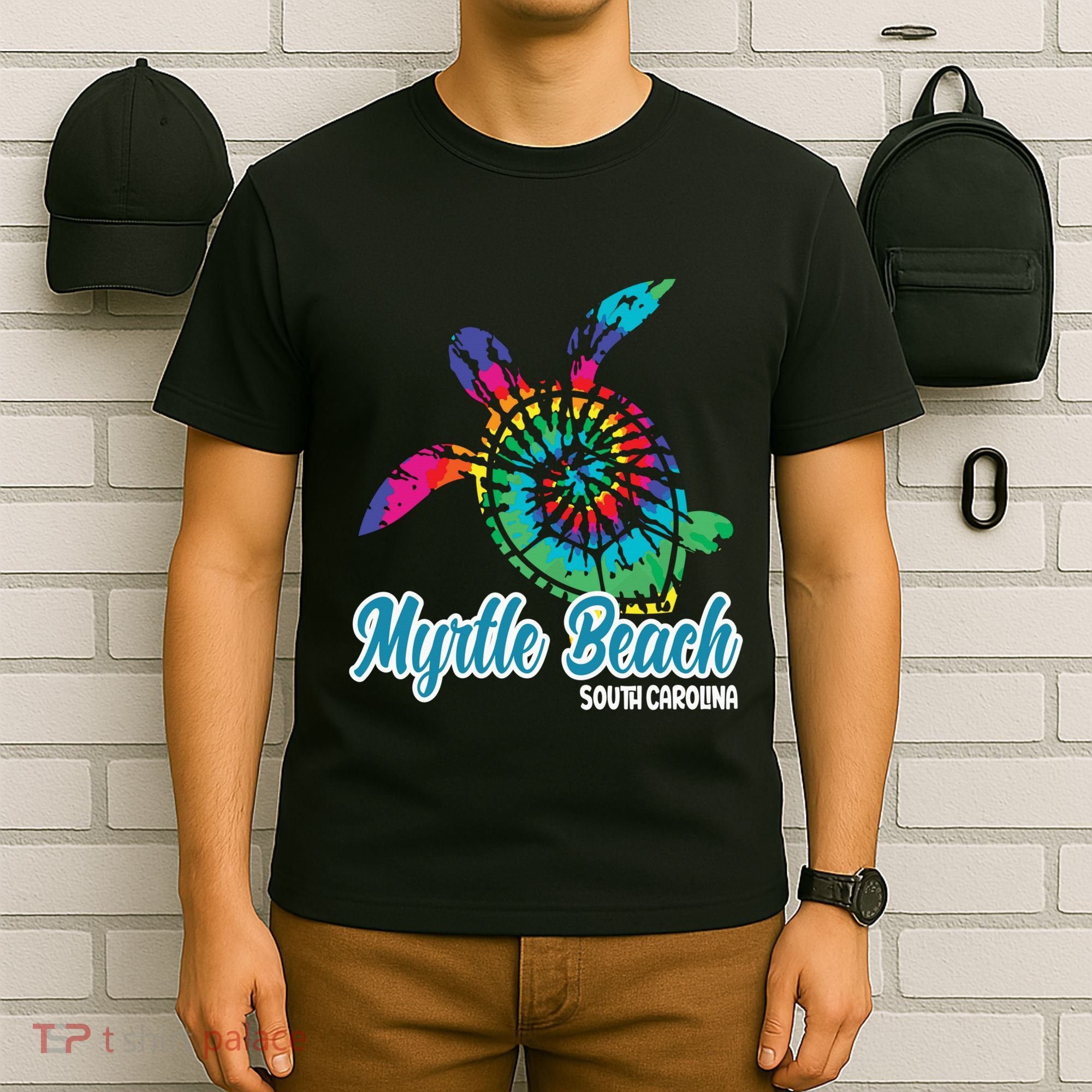 Myrtle Beach Souvenirs Tie Dye Save Sea Turtle S Carolina T-Shirt